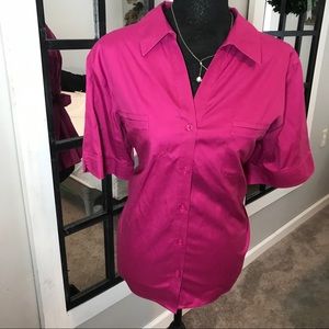 Hot pink Chico’s button down